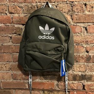 Adidas backpack, olive green, NWT
